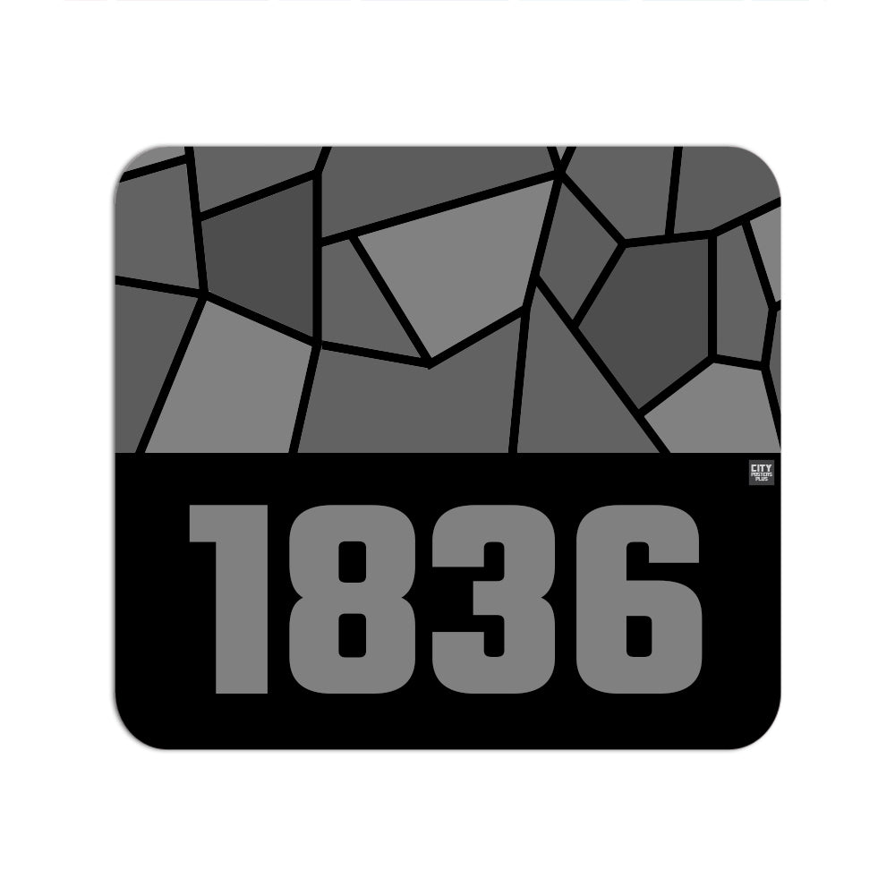 1836 Year Mousepad (Black)
