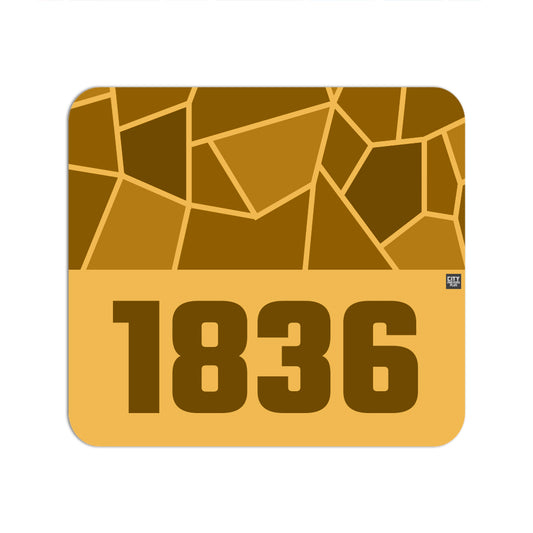 1836 Year Mousepad (Golden Yellow)