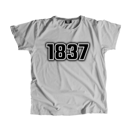 1837 Year Men Unisex T-Shirt (Melange Grey)