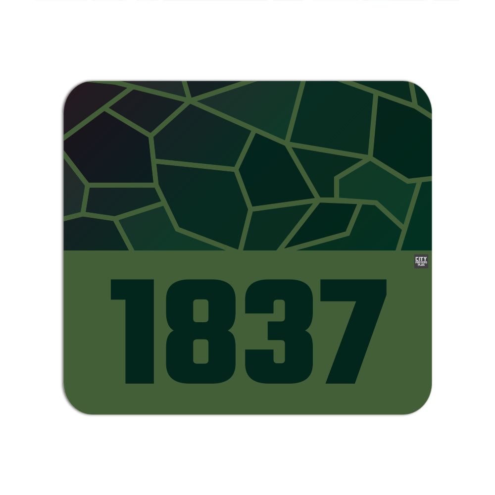 1837 Year Mousepad (Olive Green)