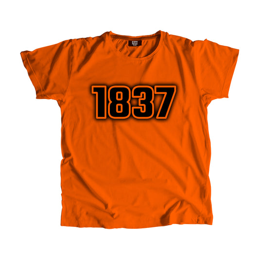 1837 Vintage Heritage Year Men Unisex T-Shirt (Orange)