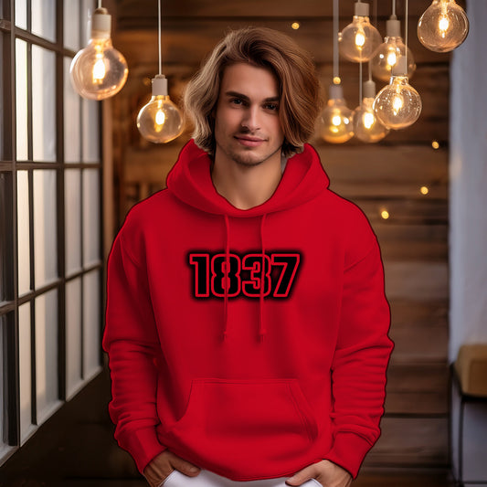 1837 Year Men Unisex Hoodie (Red)