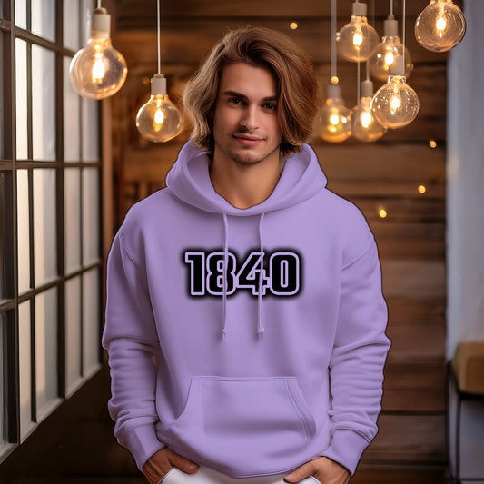 1840 Year Men Unisex Hoodie (Iris Lavender)