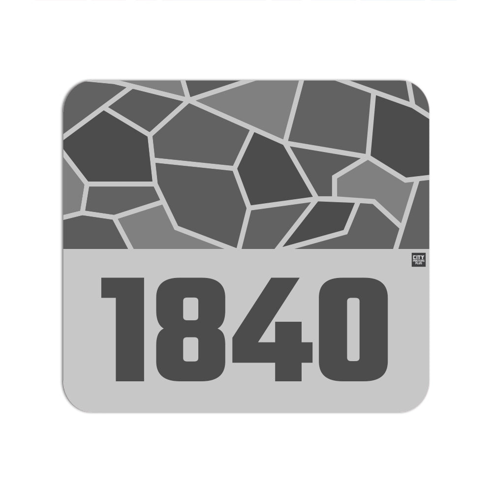 1840 Year Mousepad (Melange Grey)