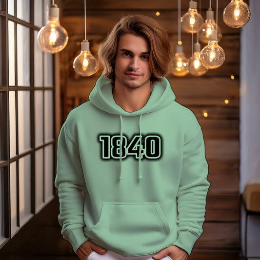1840 Year Men Unisex Hoodie (Mint Green)