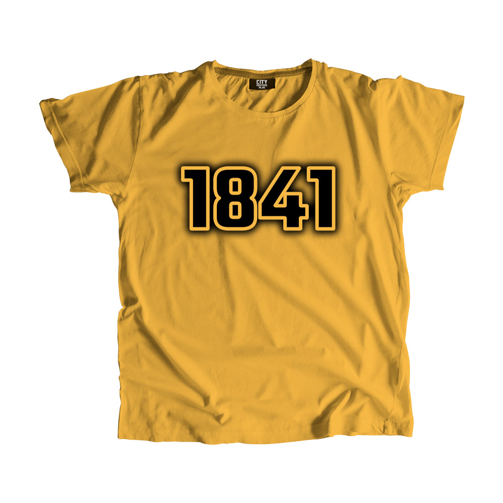 1841 Vintage Heritage Year Men Unisex T-Shirt (Golden Yellow)