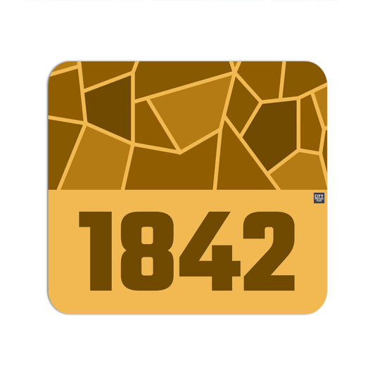 1842 Year Mousepad (Golden Yellow)