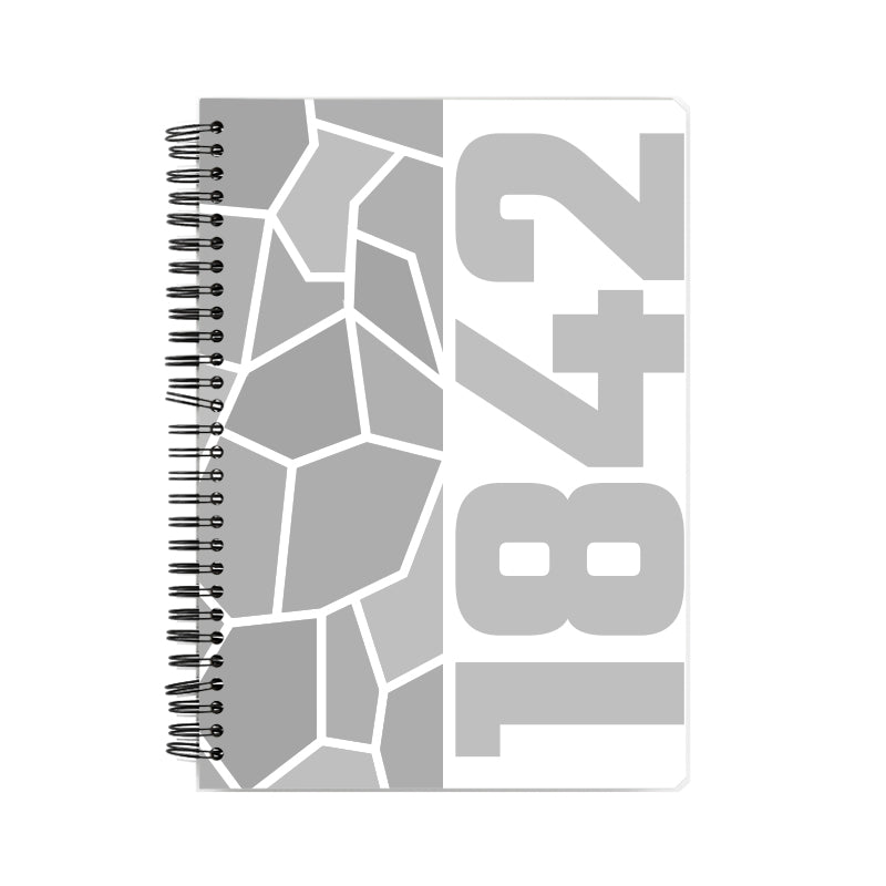 1842 Year Notebook (White, A5 Size, 100 Pages, Ruled)