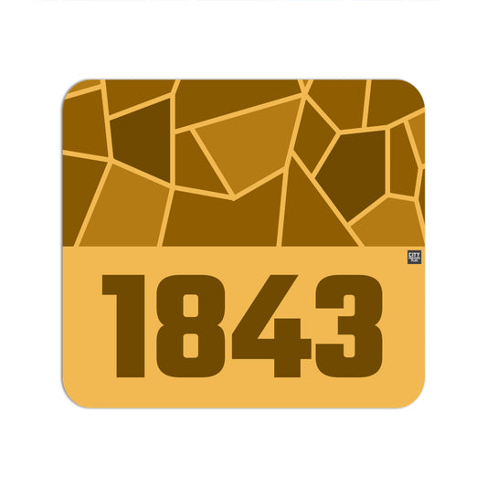 1843 Year Mousepad (Golden Yellow)