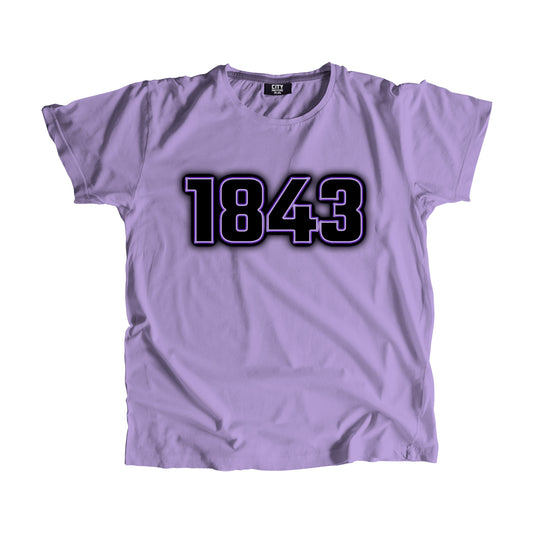 1843 Vintage Heritage Year Men Unisex T-Shirt (Iris Lavender)