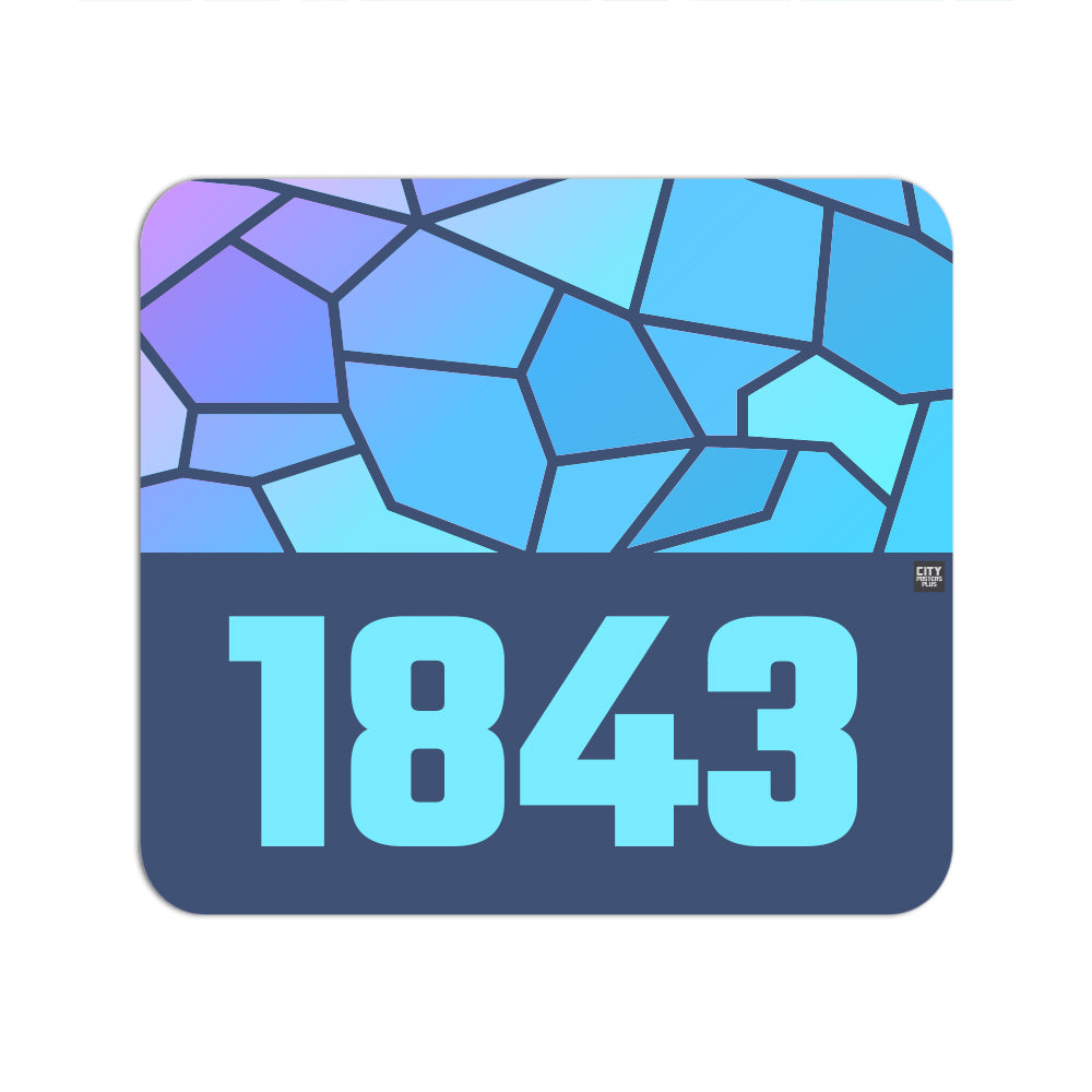 1843 Year Mousepad (Navy Blue)