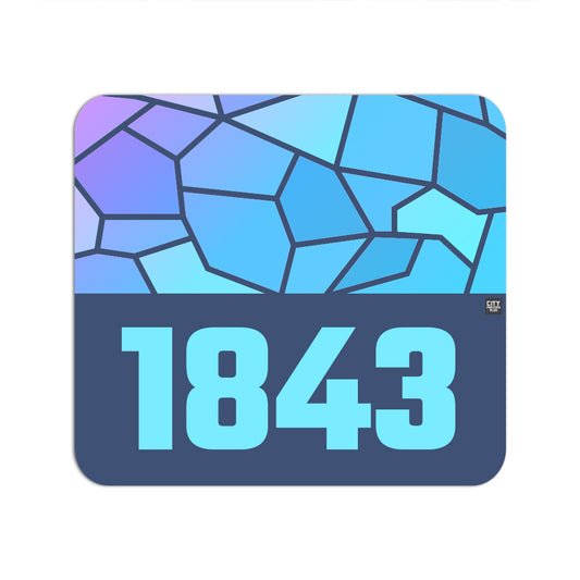1843 Year Mousepad (Navy Blue)
