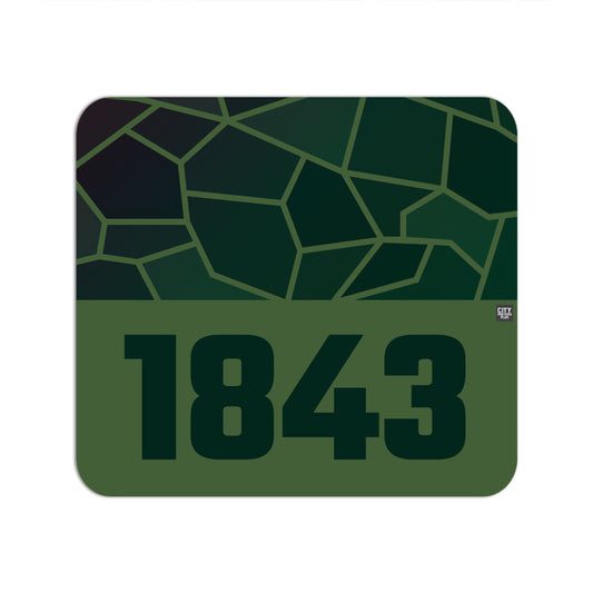 1843 Year Mousepad (Olive Green)