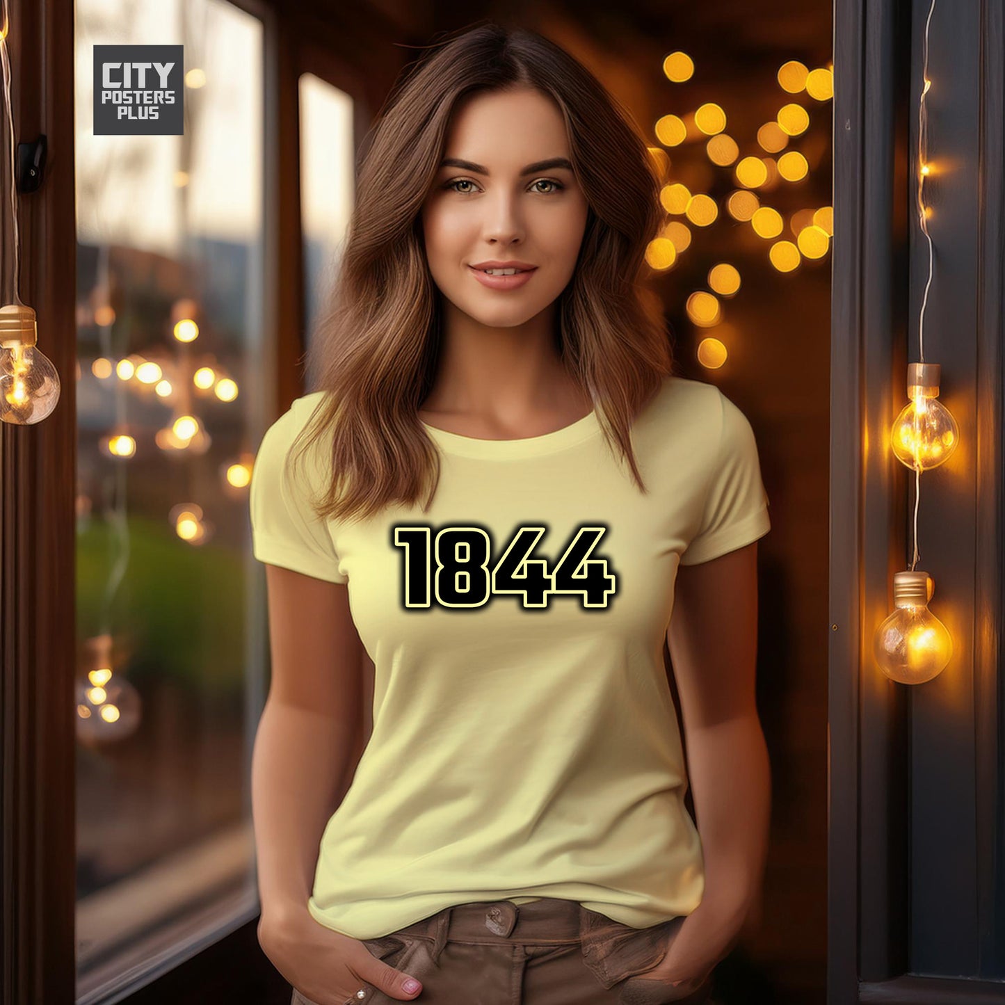 1844 Year Women T-Shirt (Butter Yellow)