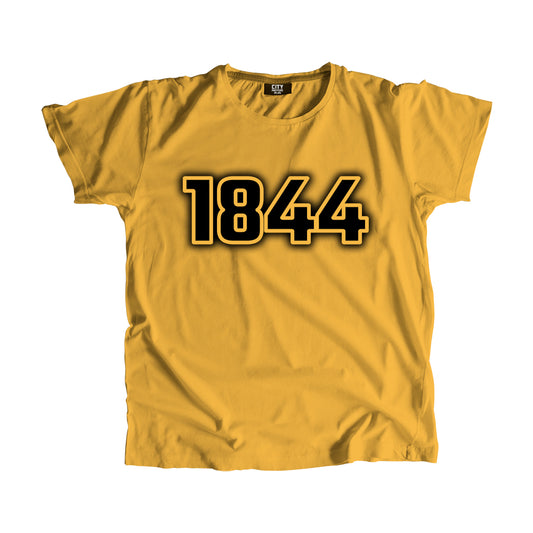 1844 Year Men Unisex T-Shirt (Golden Yellow)