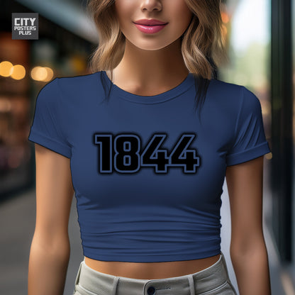 1844 Vintage Birth Year Women Crop Top | City Posters Plus