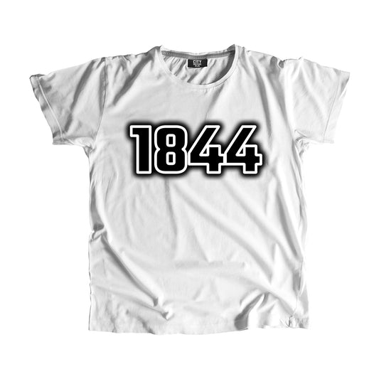 1844 Vintage Heritage Year Men Unisex T-Shirt (White)