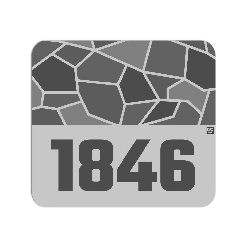 1846 Year Mousepad (Melange Grey)
