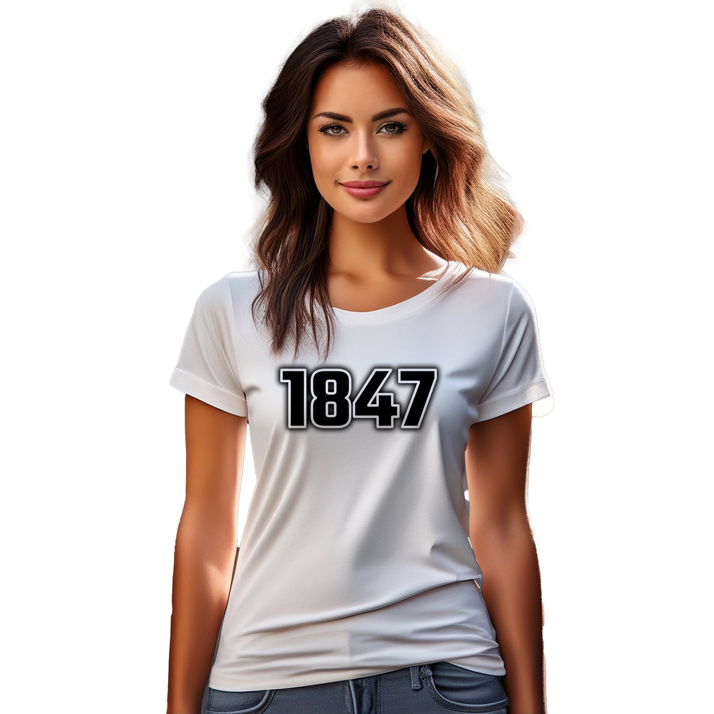 1847 Year Women T-Shirt (White)