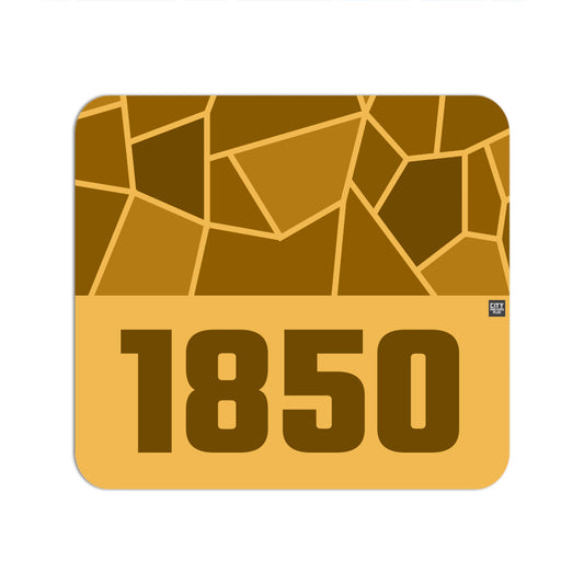1850 Year Mousepad (Golden Yellow)