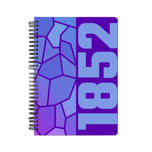 1852 Year Notebook (Purple, A5 Size, 100 Pages, Ruled)