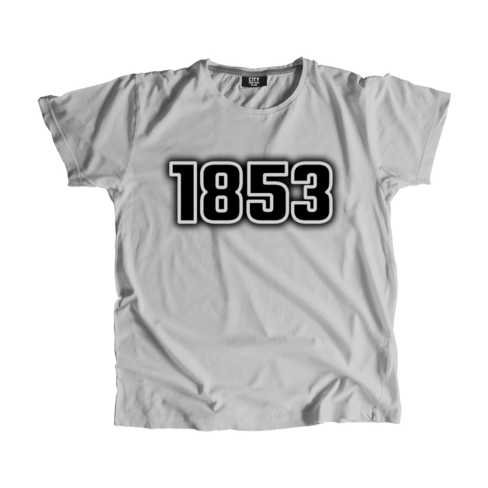 1853 Year Men Unisex T-Shirt (Melange Grey)
