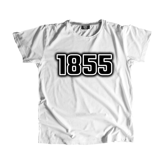 1855 Vintage Heritage Year Men Unisex T-Shirt (White)