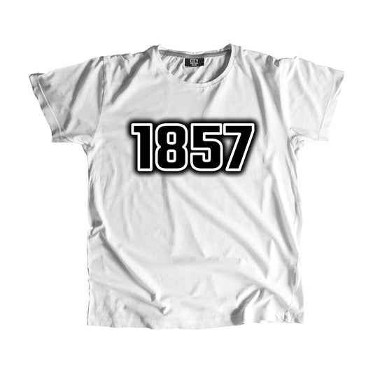 1857 Vintage Heritage Year Men Unisex T-Shirt (White)