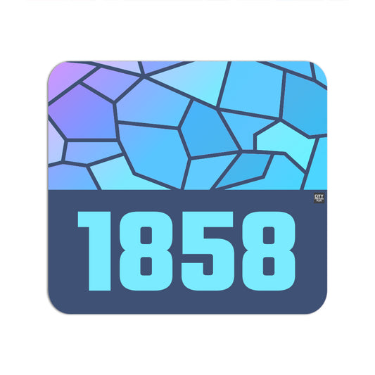 1858 Year Mousepad (Navy Blue)