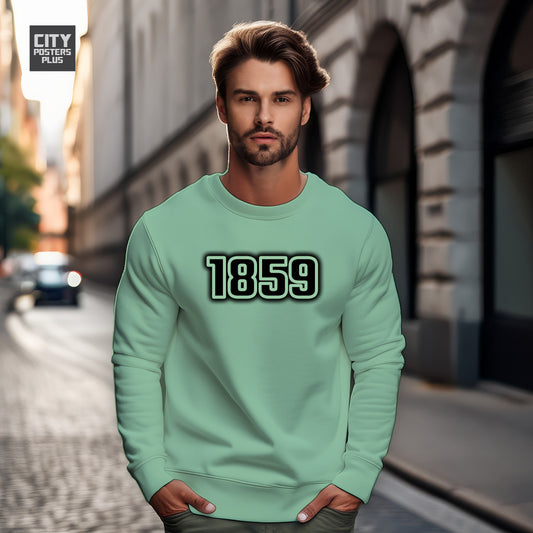 1859 Year Men Unisex Sweatshirt (Mint Green)