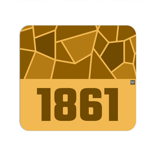 1861 Year Mousepad (Golden Yellow)