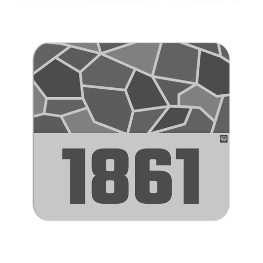 1861 Year Mousepad (Melange Grey)