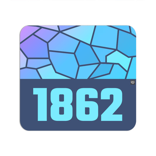 1862 Year Mousepad (Navy Blue)