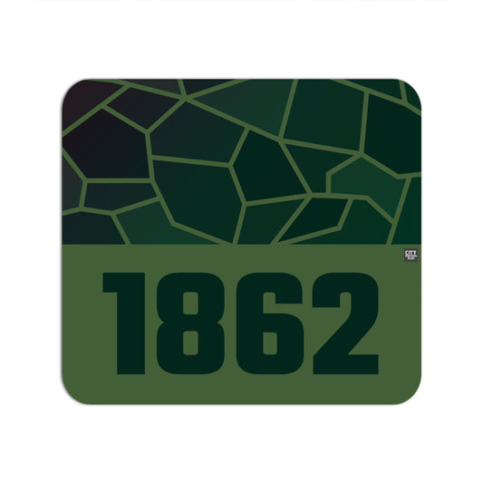 1862 Year Mousepad (Olive Green)