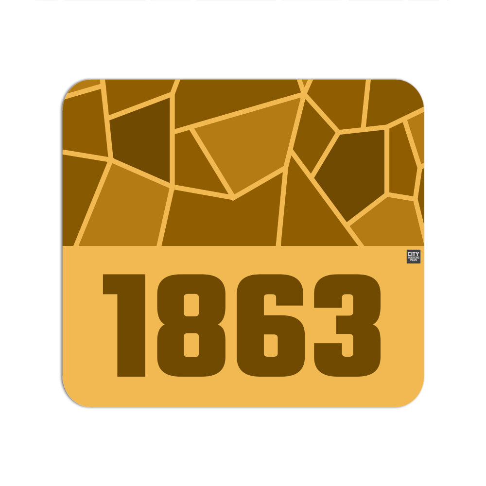 1863 Year Mousepad (Golden Yellow)