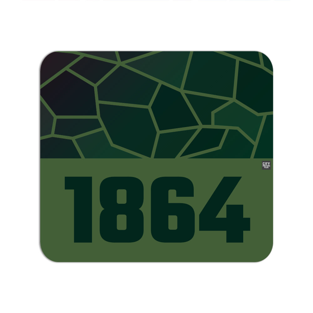 1864 Year Mousepad (Olive Green)