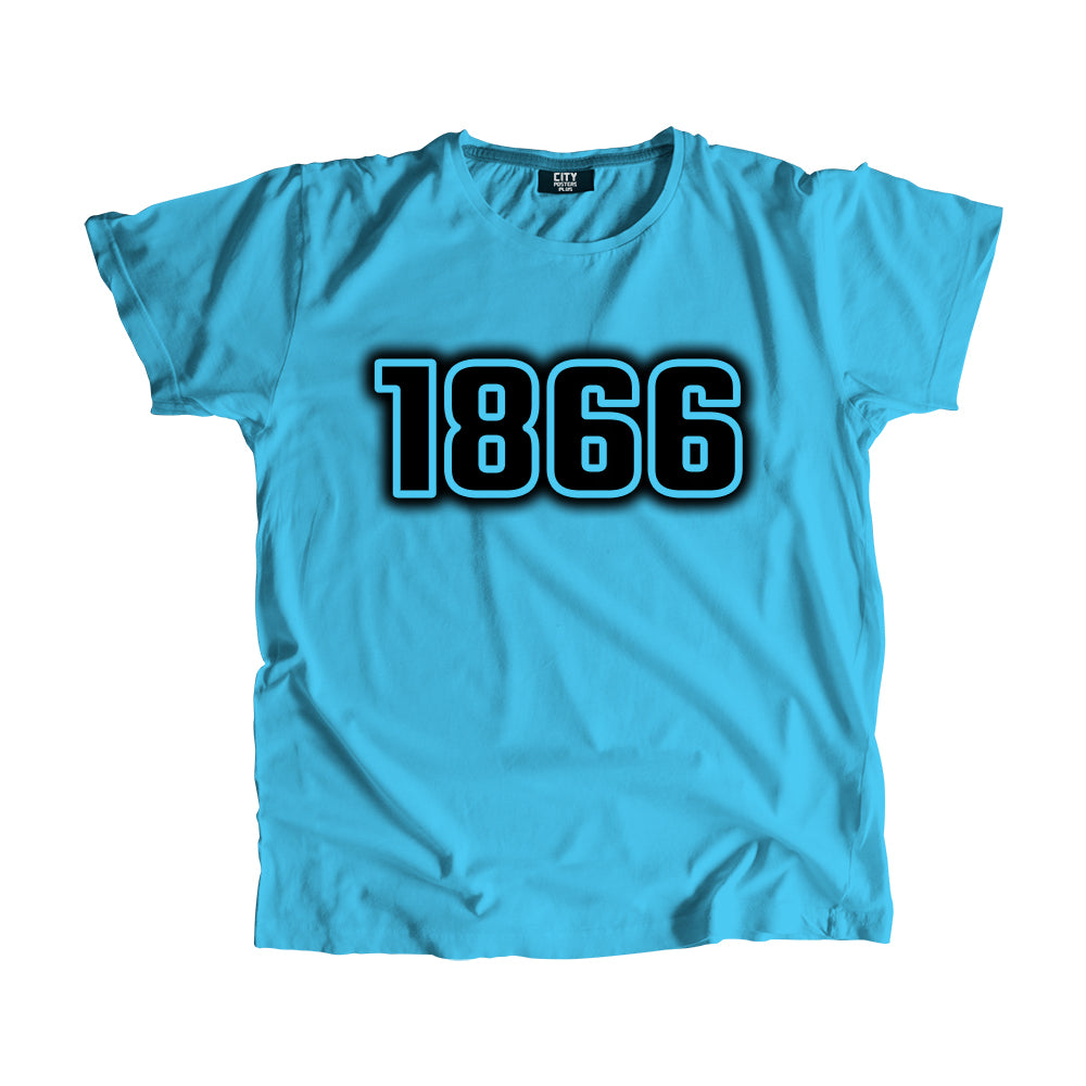 1866 Vintage Heritage Year Men Unisex T-Shirt (Sky Blue)