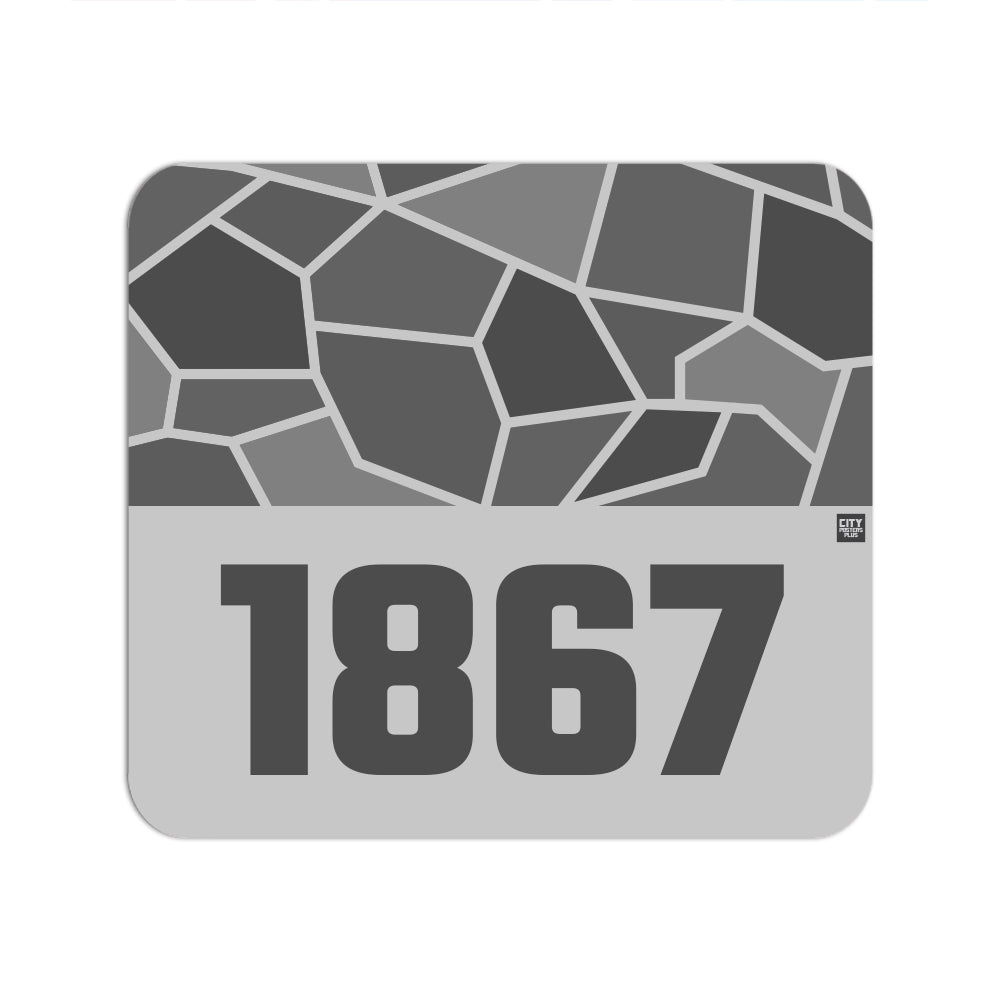 1867 Year Mousepad (Melange Grey)