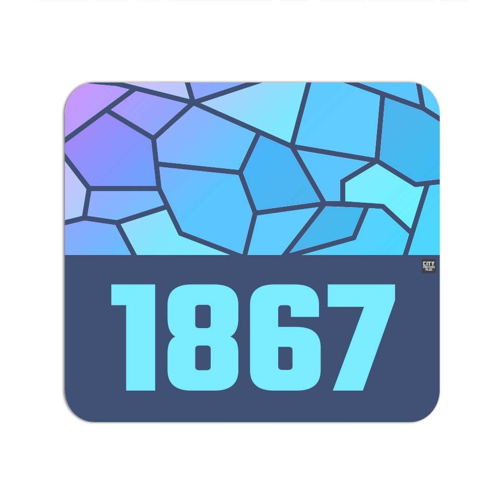 1867 Year Mousepad (Navy Blue)