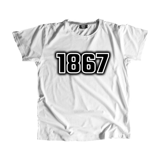 1867 Vintage Heritage Year Men Unisex T-Shirt (White)