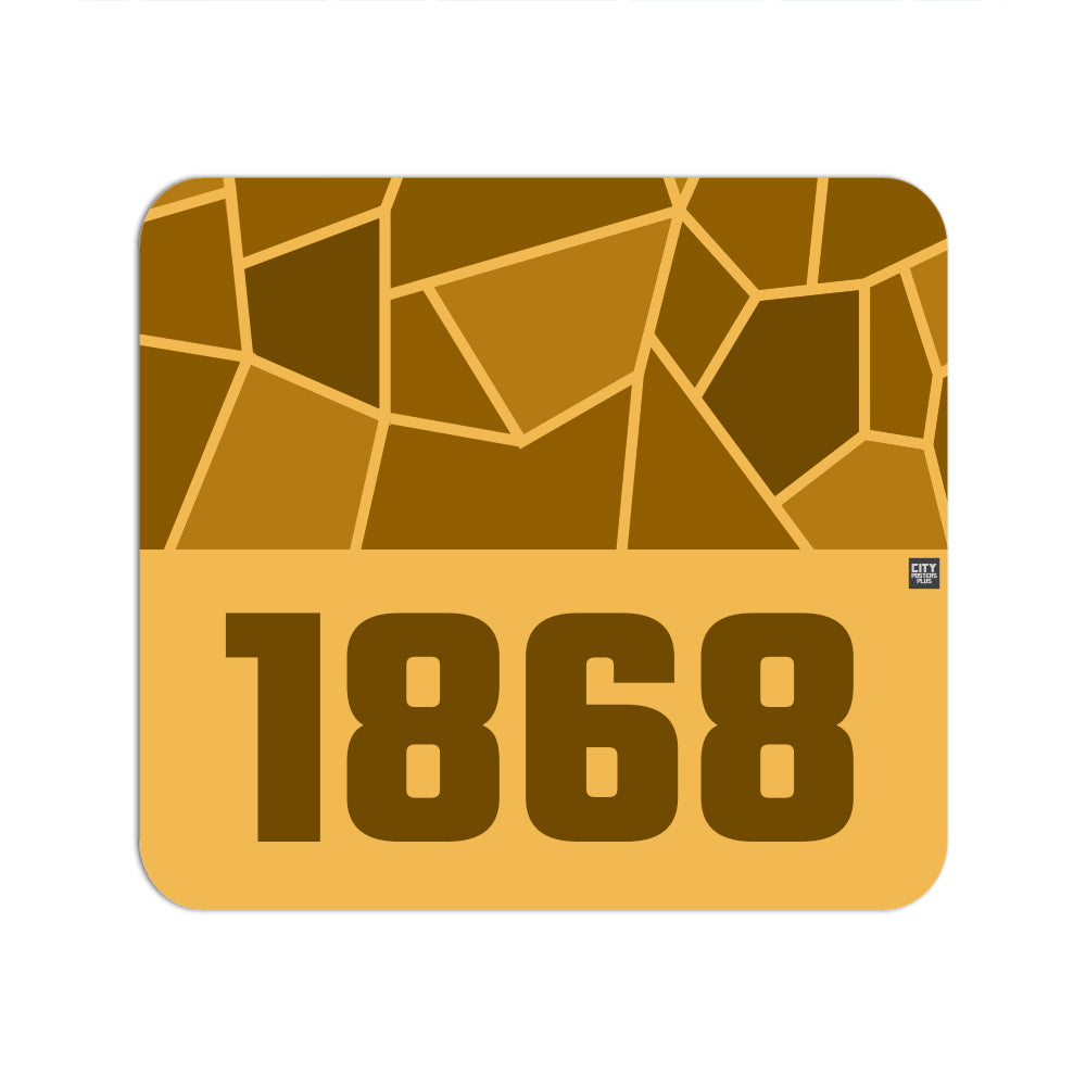1868 Year Mousepad (Golden Yellow)