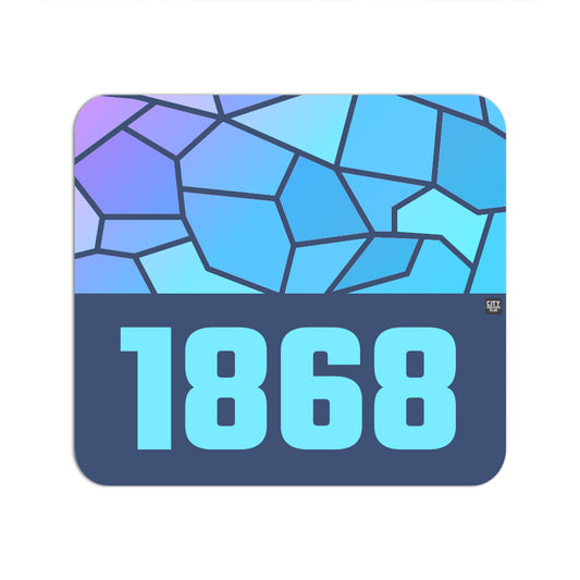 1868 Year Mousepad (Navy Blue)