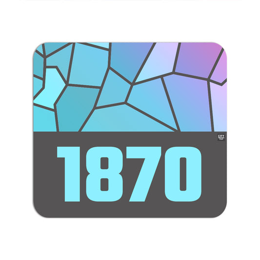 1870 Year Mousepad (Charcoal Grey)