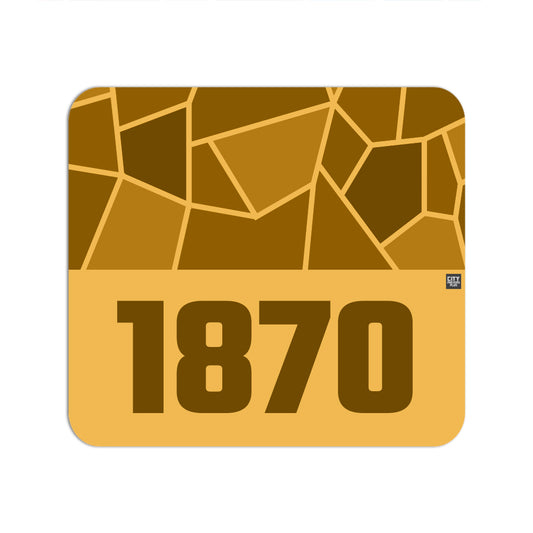 1870 Year Mousepad (Golden Yellow)