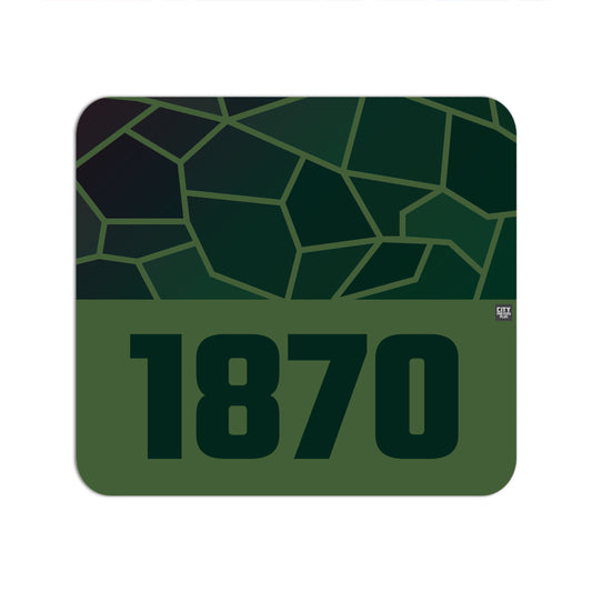 1870 Year Mousepad (Olive Green)