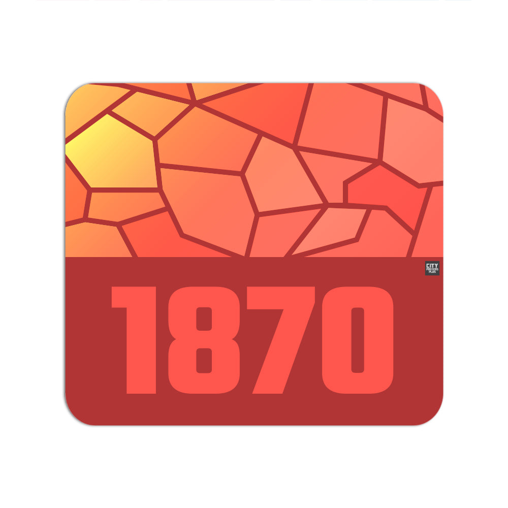 1870 Year Mousepad (Red)