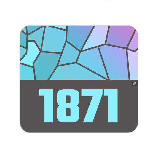 1871 Year Mousepad (Charcoal Grey)