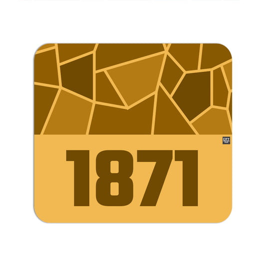 1871 Year Mousepad (Golden Yellow)