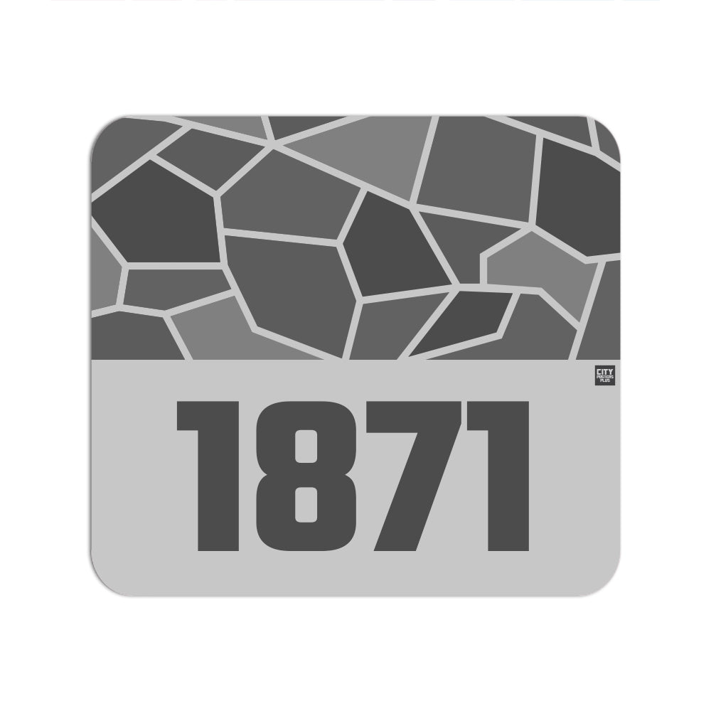 1871 Year Mousepad (Melange Grey)