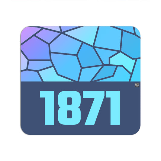 1871 Year Mousepad (Navy Blue)